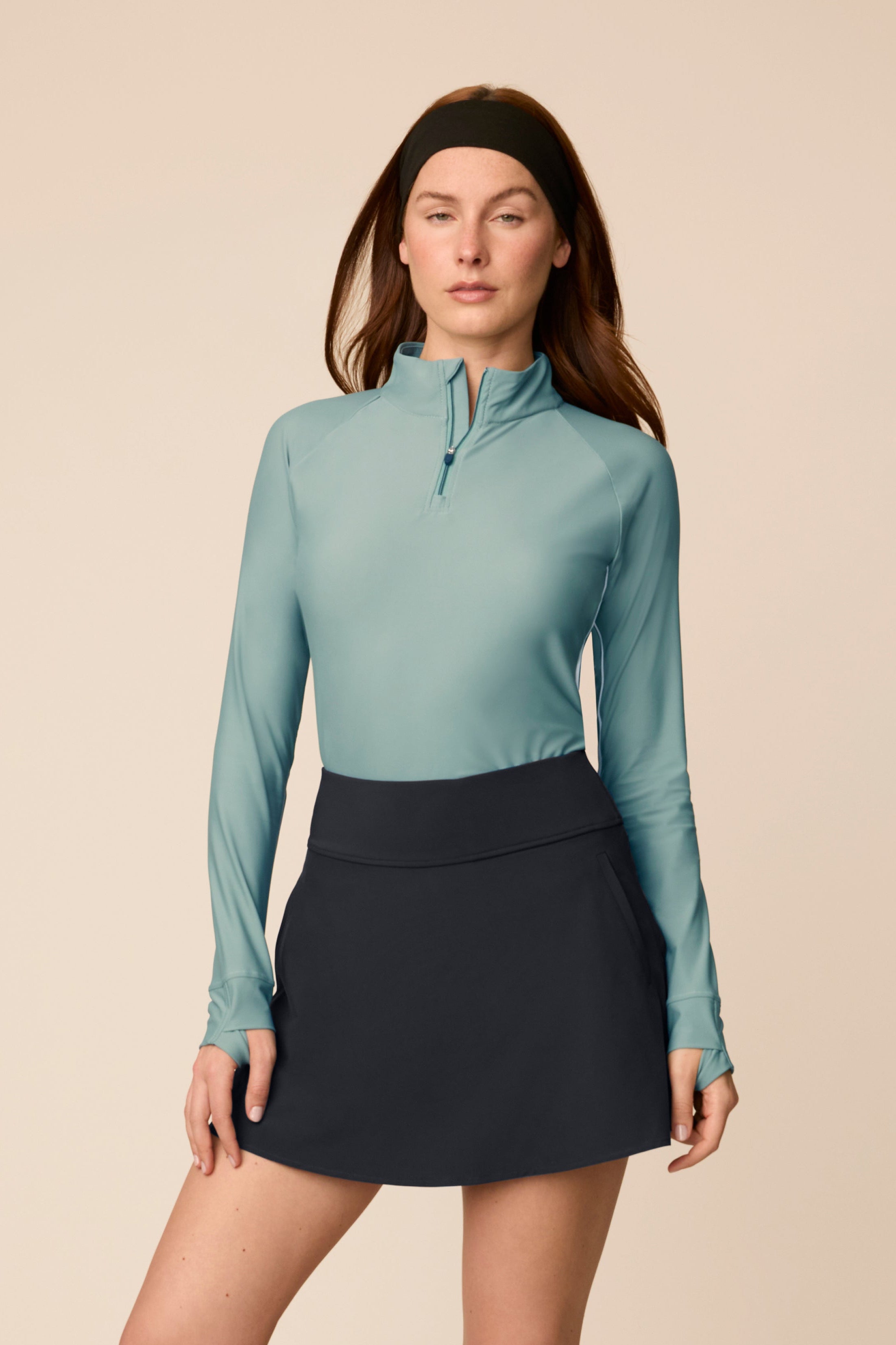TAYLORMADE ピンク総柄モノグラム長袖 The Taylor Long-Sleeve Half-Zip 2.0