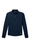 Midnight | Taylor Long-Sleeve Half-Zipon white background