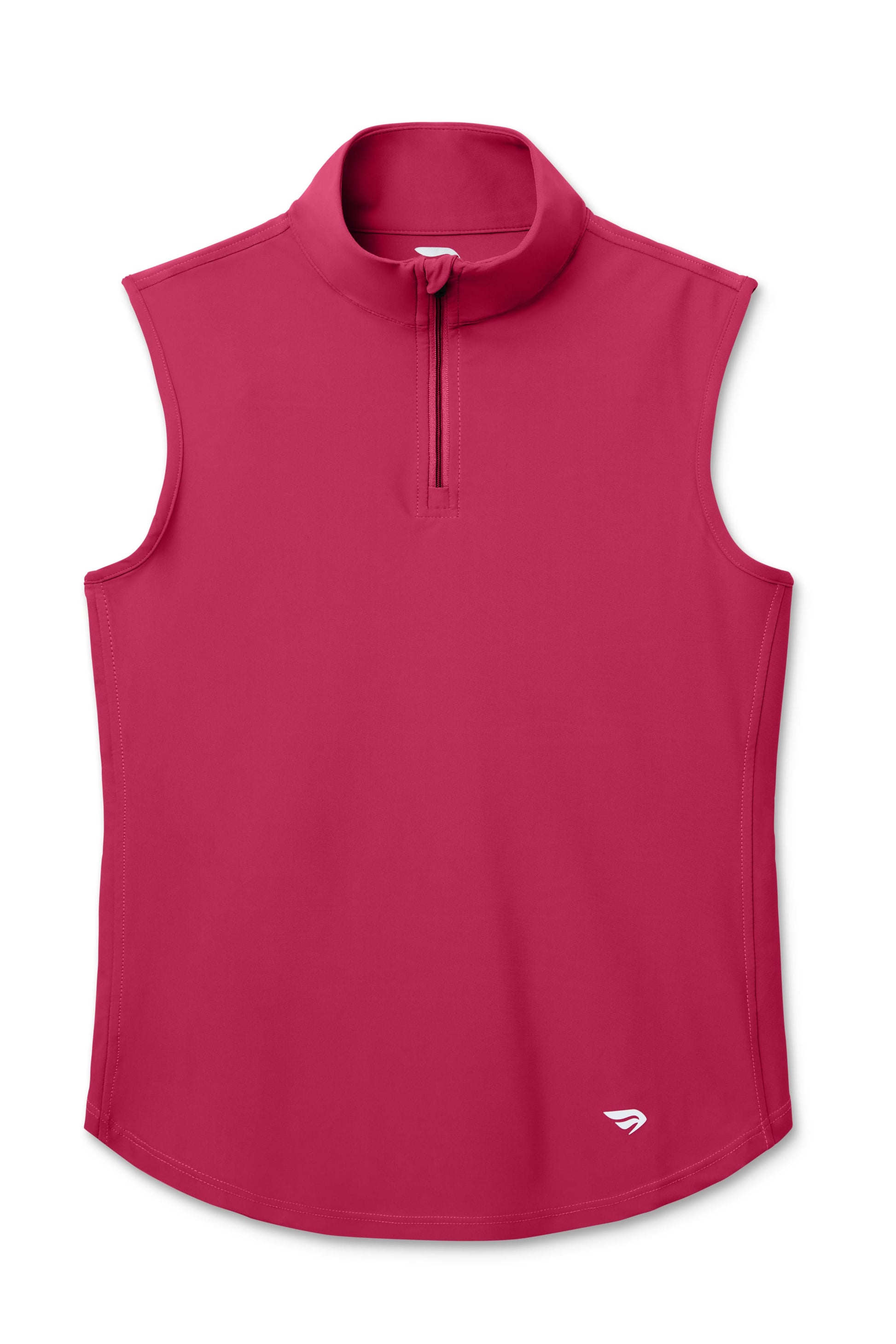 Aurora | Aurora colored sleeveless top with a zipper on a white background
