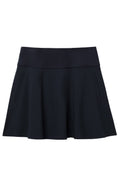 Black | Black Sophia a-line skort on a white background