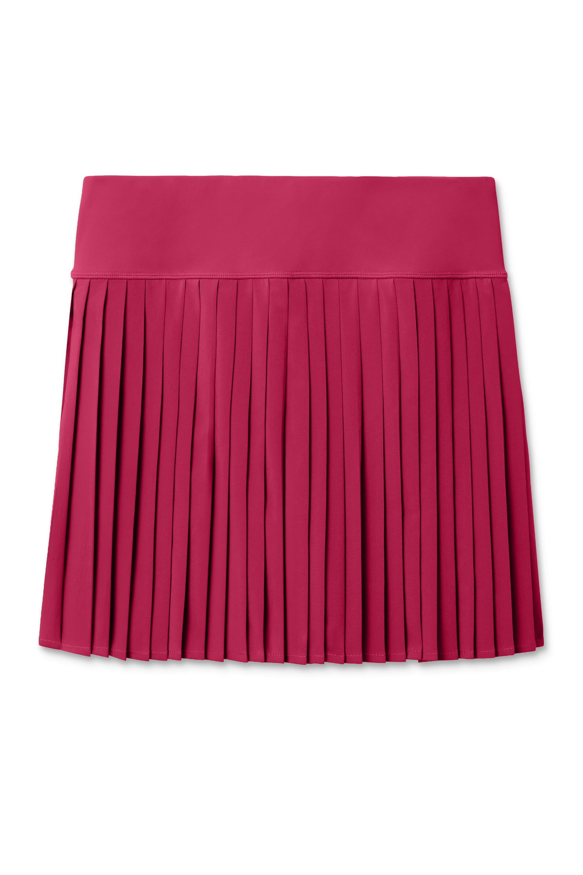 Aurora | Aurora colored Michelle pleated skort on a white background