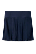 Midnight | Midnight pleated skort on a white background