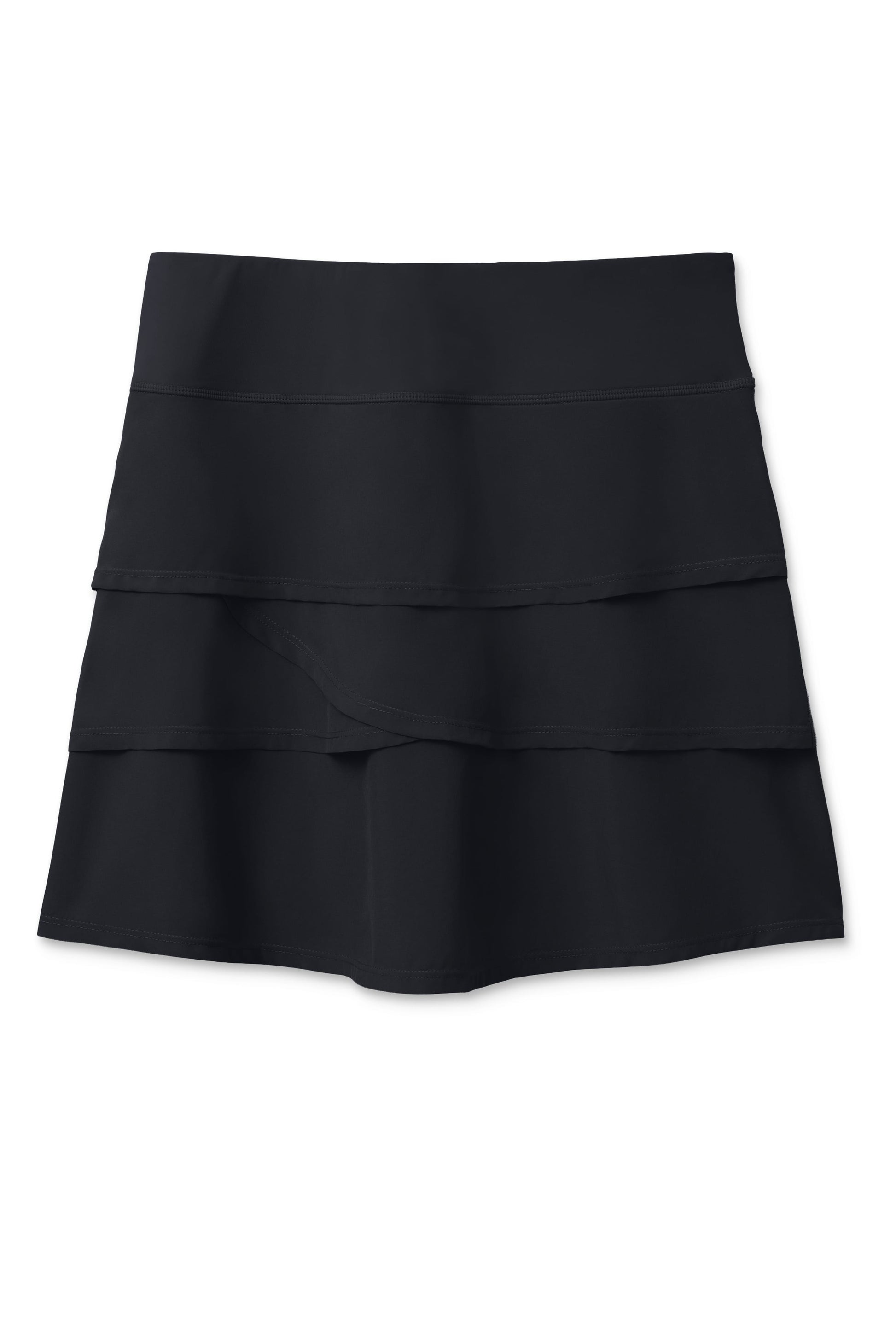 Black | Black color Celine Tulip Skort 15.5"on a white background