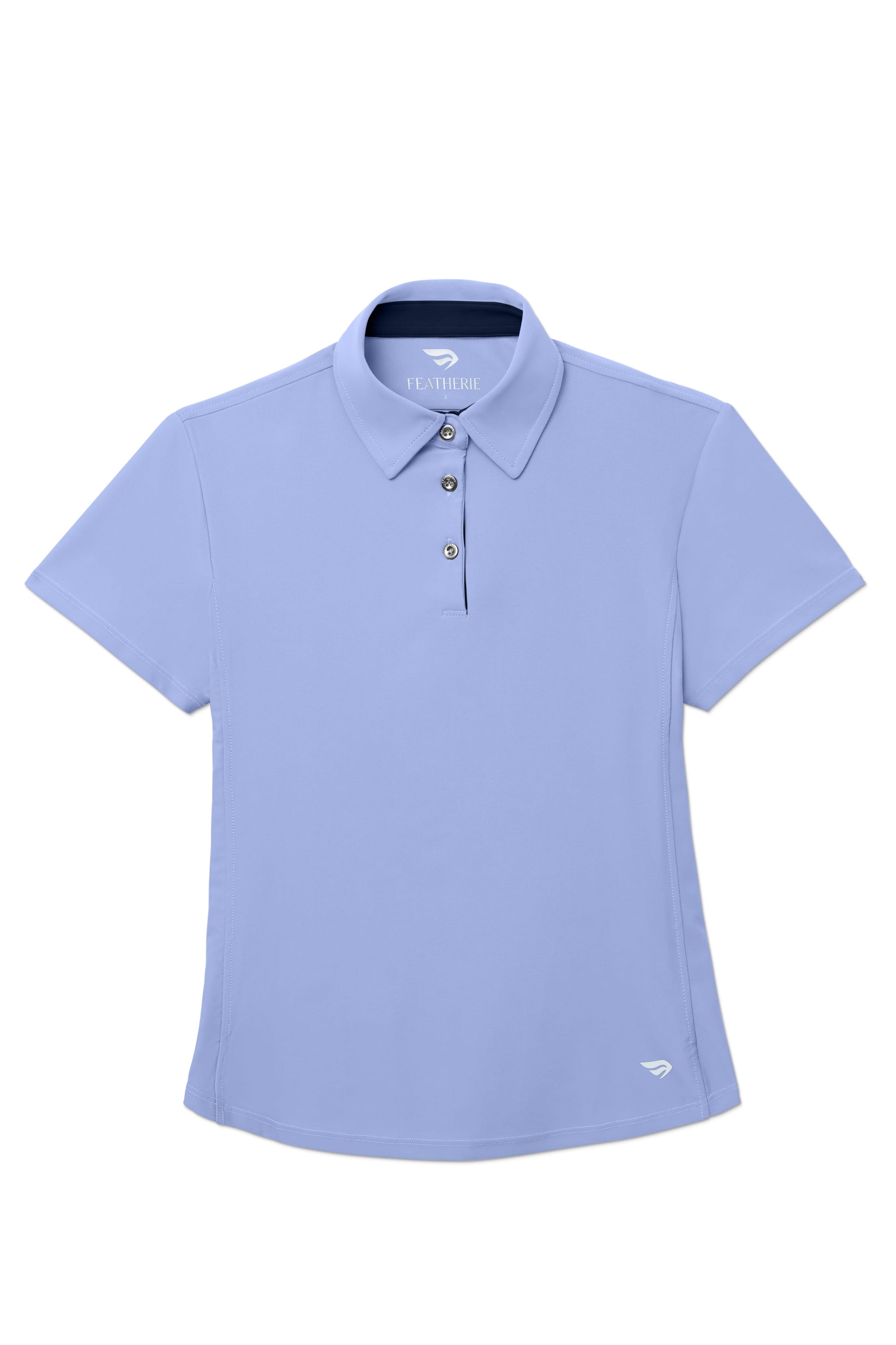 The Lexi Polo 2.0 shirt on a white background