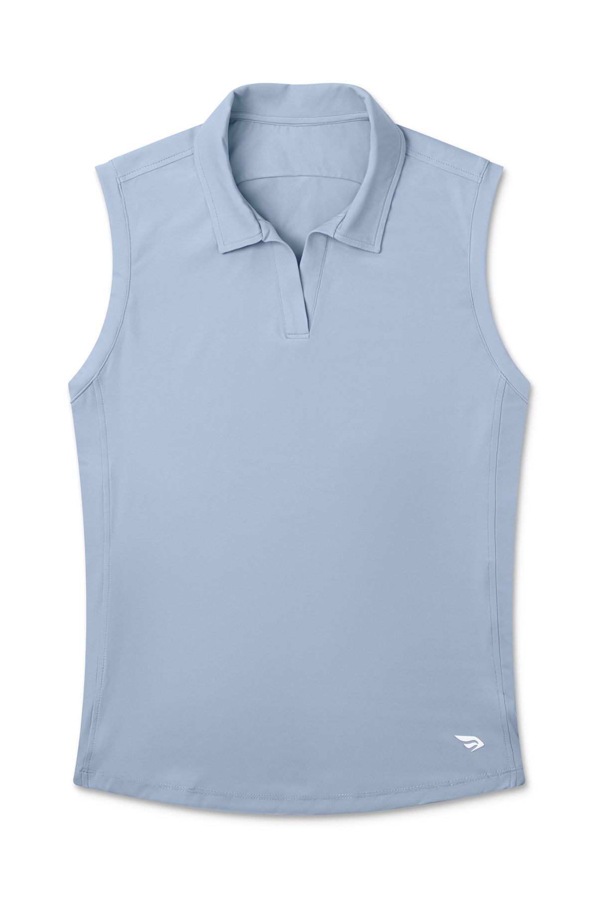 Skyline | Flat lay of sleeveless collard shirt 