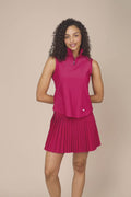 Aurora | Woman wearing The Michelle Pleated Skort 15